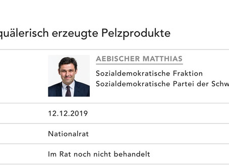 Pelz im Parlament: Was bisher geschah